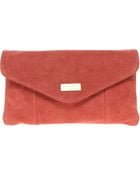 River Island Suede Envelope Clutch Bag - Lyst