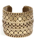 DANNIJO Brass Chained Cuff - Lyst