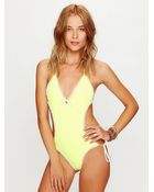 Free People Ruffle Monokini One Piece - Lyst