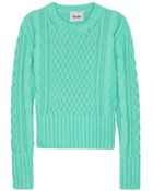 Acne Studios Lia Cable Knit Sweater - Lyst