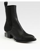 Alexander Wang Anouck Chelsea Leather Ankle Boots - Lyst