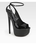 Giuseppe Zanotti Patent Leather Platform Sandals - Lyst