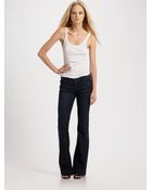 Goldsign Elan Medium Rise Flare Jeans - Lyst