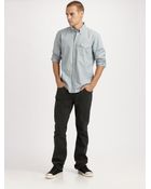 J Brand Slim Straight-leg Twill Pants - Lyst