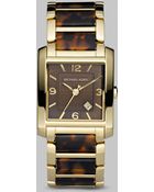 Michael Kors Tortoise Link Square Watch - Lyst