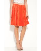 BCBGMAXAZRIA Pleated Skirt - Lyst