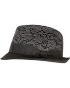 Dolce & Gabbana Wool Felt with Lace Appliqué Hat - Lyst