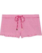 Juicy Couture Striped Cotton-blend Jersey Shorts - Lyst