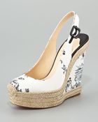 Christian Louboutin Everesta Toile Espadrille - Lyst