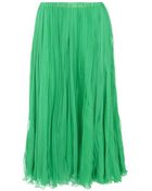 Chloé Chiffon Midi Skirt - Lyst