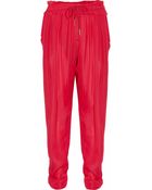 Isabel Marant Fidji Washed-georgette Drawstring Pants - Lyst