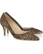 J.Crew Valentina Leopard-print Calf Hair Pumps - Lyst