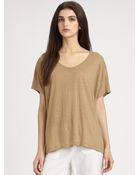 Vince Draped V-neck Tee - Lyst