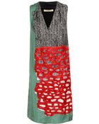 Balenciaga Multi-printed Silk Twill Dress - Lyst