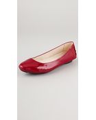 Kors By Michael Kors Odette Patent Ballet Flats - Lyst