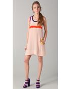 Sonia By Sonia Rykiel Tank Dress with Contrast Trim - Lyst