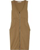 T By Alexander Wang Paneled Stretch-jersey Mini Dress - Lyst