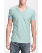 Diesel Tos Extra Trim Fit V-neck Slub T-shirt - Lyst