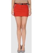 Patrizia Pepe Mini Skirt - Lyst