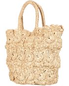 Topshop Crochet Shopper Bag - Lyst