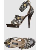 Alberto Guardiani Platform Sandals - Lyst