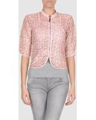 Emporio Armani Leather Outerwear - Lyst