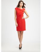 Kay Unger Asymmetrical Dress - Lyst