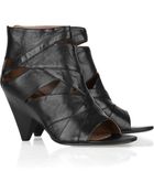 Belle By Sigerson Morrison Cutout Leather Ankle Boots - Lyst