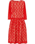 Helene Berman Lace Mini Dress - Lyst