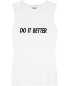 Acne Studios Zone Printed Cotton-jersey Tank - Lyst