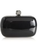 Alexander McQueen Patent Skull Clutch - Lyst