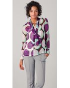 Diane von Furstenberg Dariana Tie Neck Blouse - Lyst