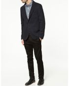 Zara Knit Blazer with Elbow Patches - Lyst