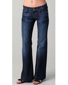 7 For All Mankind Dojo Petite Flare Jeans - Lyst