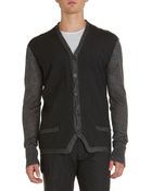 John Varvatos Waistcoat Cardigan - Lyst