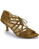 Stuart Weitzman Tieoneon - Tan Nubuck Kitten Heel Sandal - Lyst