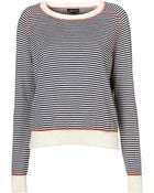 Topshop Knitted Stripe Stitch Top - Lyst