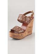 Tory Burch Regan Platform Sandals - Lyst