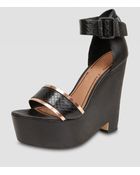 Elizabeth And James Platform Wedge Sandal - Lyst