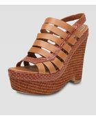 Elizabeth And James Cage Wedge Sandal - Lyst