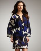 Oscar de la Renta Triangle-print Coverup Tunic - Lyst