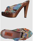 Missoni Platform Sandals - Lyst