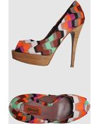 Missoni Pumps with Open Toe - Lyst