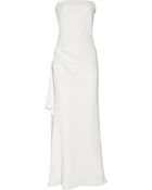 Amanda Wakeley Ruffled Silk-cady Gown - Lyst