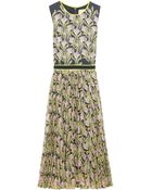 Jason Wu Floral Chiffon Pleated Dress - Lyst