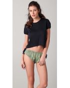 3.1 Phillip Lim Stretch Chiffon Back Tee Shirt - Lyst