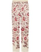 Clements Ribeiro Printed Silk Skinny Pants - Lyst