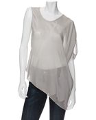 Helmut Lang Exclusive Asymmetrical Sleeve Blouse - Lyst