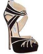 Jimmy Choo Suede Sandal - Lyst