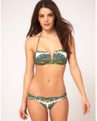 Mara Hoffman Ibis V Bandeau Bikini - Lyst